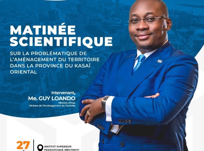 Après sa tournée universitaire à Kinshasa, Kasaï Oriental : Guy Loando annonce une grande matinée scientifique à l’ISP Mbuji-Mayi